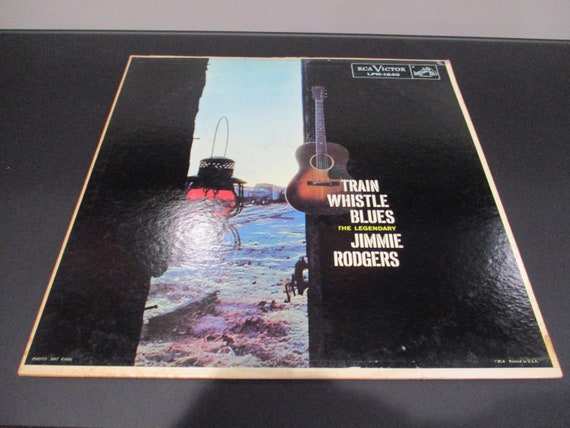 Vintage 1958 Vinyl LP Country Record Train Whistle Blues Jimmie Rodgers Excellent Plus Condition 64992