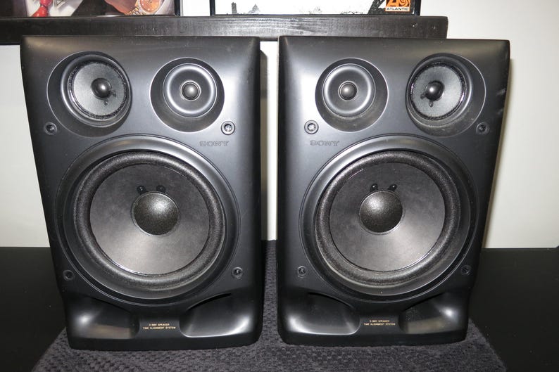 Pair of Vintage Sony SS-H605 3 Way Bookshelf Speakers bild 8
