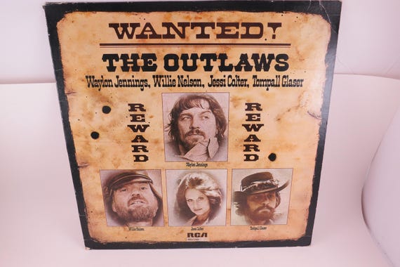 Vintage 1976 Vinyl LP: Wanted! The Outlaws, Waylon Jennings, Willie Nelson