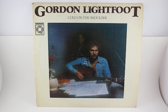 1975 Gordon Lightfoot Vinyl Record, Cold On The Shoulder Quadradisc EX