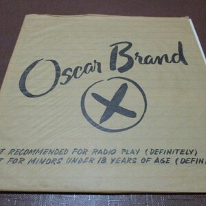 Vintage 1976 Oscar Brand Vinyl LP: Brown Bag Promo DJ Copy