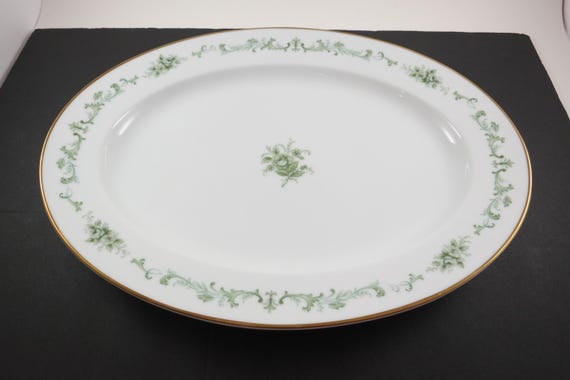 Vintage 1965 Noritake Glenview Pattern 6401 13 1/2 Inch Oval Meat Serving Platter Like New Condition