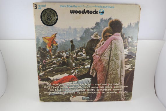Vintage Woodstock Soundtrack Vinyl LP - 1970 Three LP Set