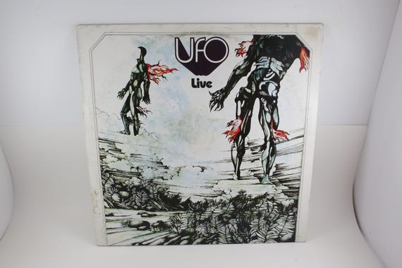 Vintage 1975 UFO Live Vinyl LP Record - German Pressing