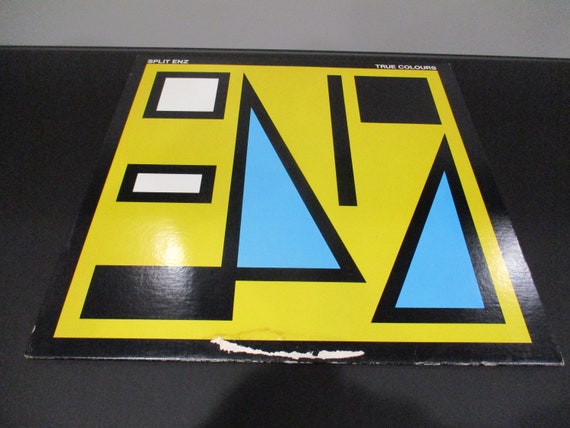 Vintage 1980 Vinyl LP Record True Colours Split Enz Yellow Cover Variation Excellent Condition 62501