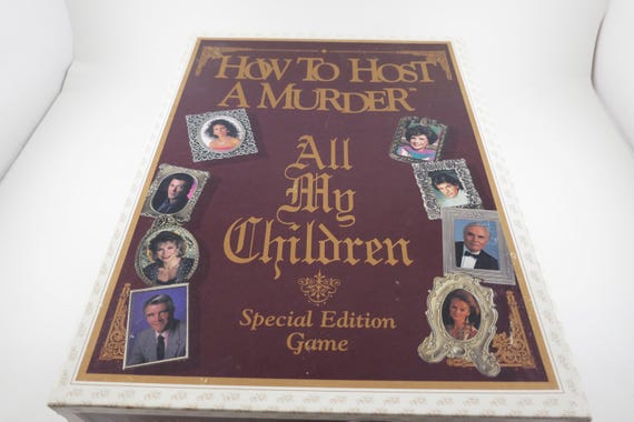 Vintage 1991 How to Host a Murder Board Game: All My Children Special Edition Never Played
