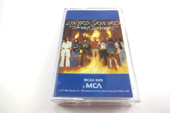 Vintage 1977 Lynyrd Skynyrd Cassette Tape Street Survivors Original Flames Cover