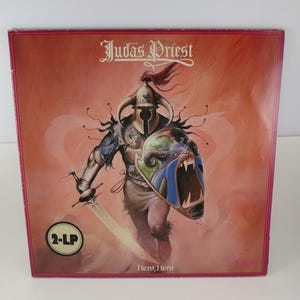 Vintage 1981 Judas Priest &#39;Hero Hero&#39; Vinyl LP - Original Gull Records Release