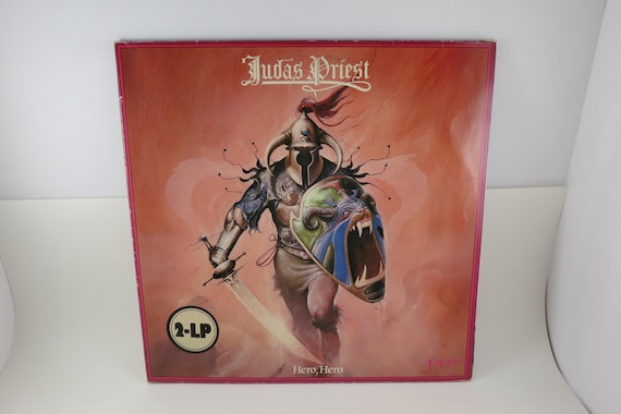 Vintage 1981 Vinyl LP Record Judas Priest Hero Hero Two Record Set Original Gull Records Release Excellent Condition 71243