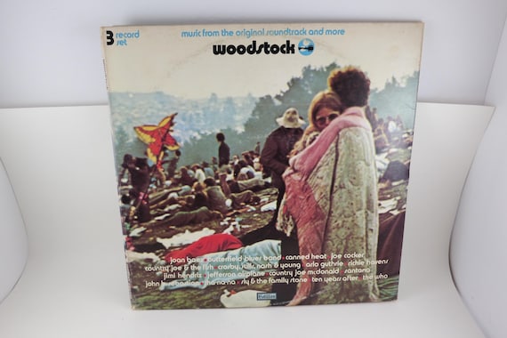 Vintage Woodstock Soundtrack Vinyl LP - 1970 Three-Record Set