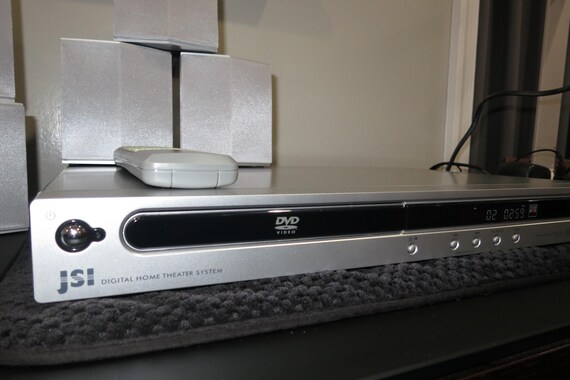 Vintage 2005 JSI Digital Home Theater System Sub Speakers DVD/CD Player Remote
