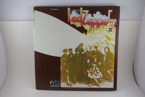 Vintage 1977 Vinyl LP Record Led Zeppelin II EX