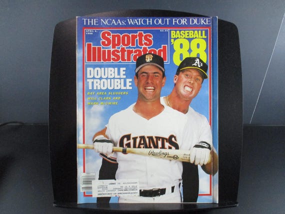 Vintage April 4, 1988 Sports Illustrated Magazine 1988 MLB Baseball Mark McGwire Will Clark Excellent Condition