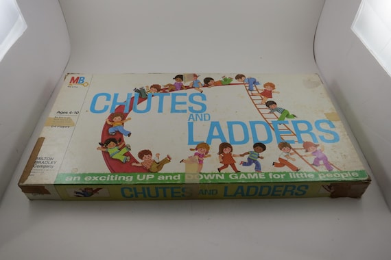 Vintage 1974 Milton Bradley Board Game Chutes and Ladders Good Condition 100% Complete