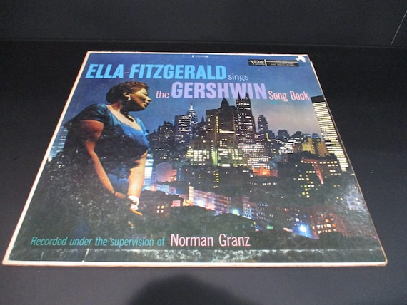 Vintage 1959 Vinyl LP Record Ella Fitzgerald Sings the Gershwin Song Book Jazz Very Good Condition 69092