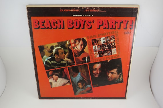 Vintage 1965 Beach Boys Party! Vinyl LP - Duophonic Stereo, Photo Cards