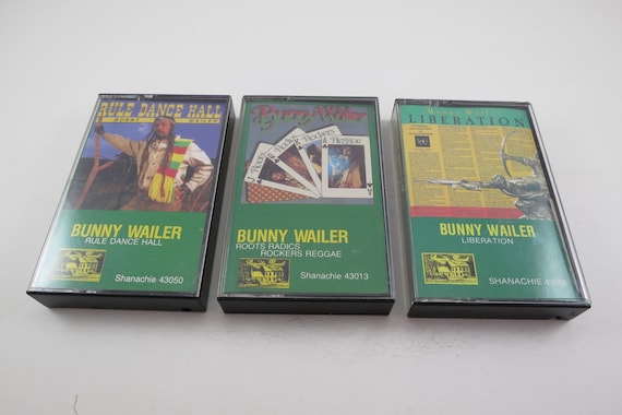 Vintage 1980's Bunny Wailer Reggae Cassette Tapes Liberation Rule Dance Hall Roots Radics Rockers Reggae Sold Individually