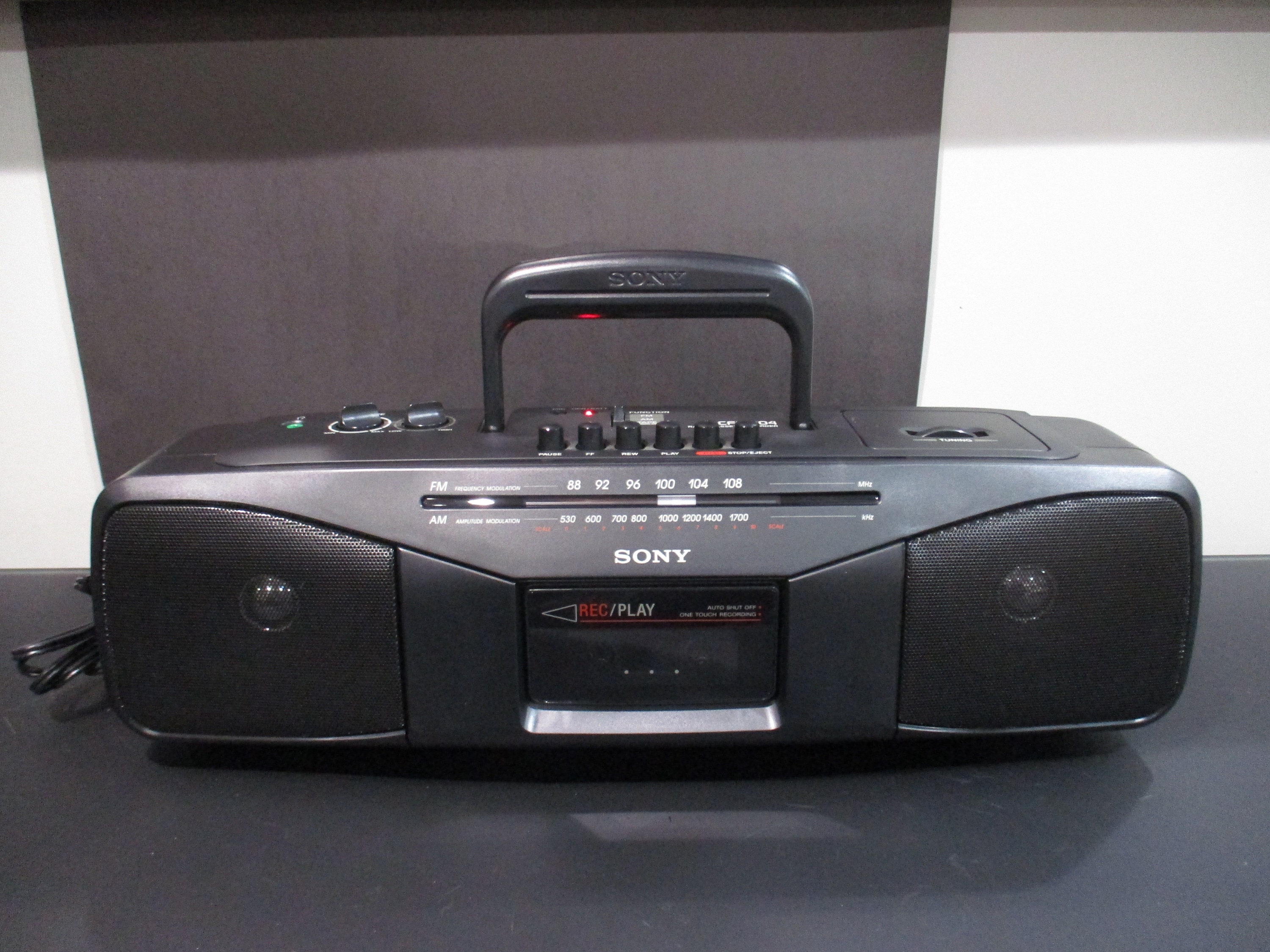 Vintage Sony CFS-204 Radio Cassette Corder Stereo Home or Portable