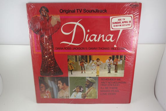 1971 Vinyl LP Record Diana! (Ross) Original TV Soundtrack Excellent Condition In Shrink ABC Hype Sticker