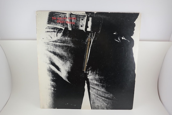 1977 Vinyl LP Record The Rolling Stones Sticky Fingers Zipper Cover Excellent Condition
