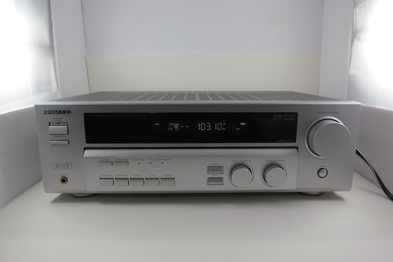 Vintage 1990's Kenwood Audio Video Surround Receiver Silver Retro 400 Watts Works Perfect Excellent Condition