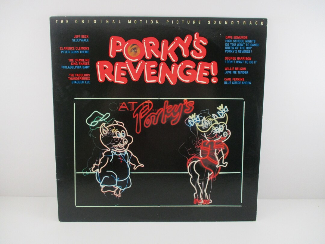 Vintage 1985 Vinyl LP Record Porky's Revenge Soundtrack Excellent