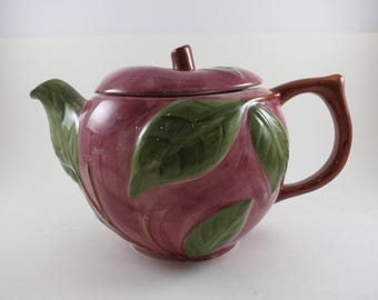 Vintage Franciscan Apple Pattern Teapot with Original Lid Portugal