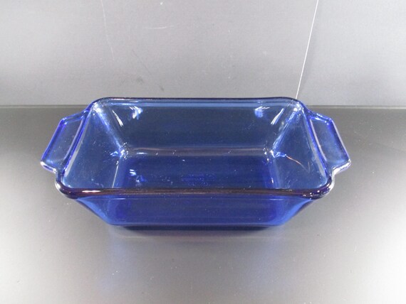 Vintage Cobalt Blue Anchor Hocking Loaf Dish Excellent Condition 1.5 Quart