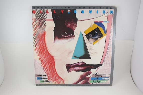 Vintage 1984 Billy Squier “Signs of Life” Vinyl LP: Special Promo Pressing