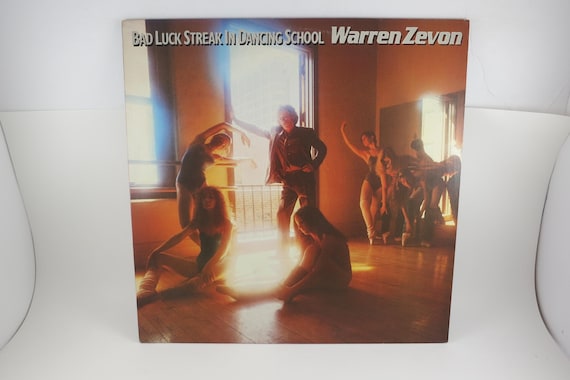 Vintage 1980 Vinyl LP Record Warren Zevon Bad Luck Streak In Dancing School
