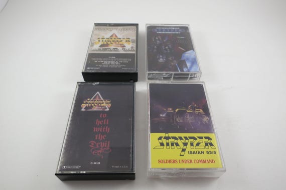 Vintage 1980's Stryper Cassette Tapes To Hell With The Devil The Yellow And Black Attack Sold Individually