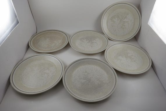 Lenox Temperware Silhouette 8 Inch Salad Plates-Set of 6 GC