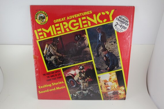 Vintage 1976 Vinyl LP Record Great Adventures Emergency The Wonderland Singers Excellent Condition In Shrink 71780