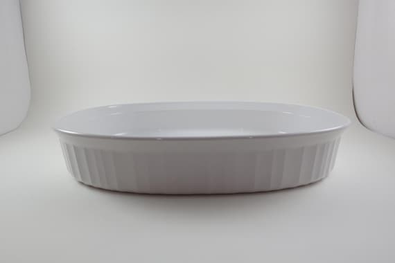 Corelle F-6-B 1 1/2 Quart 1.8L Open Roaster French White