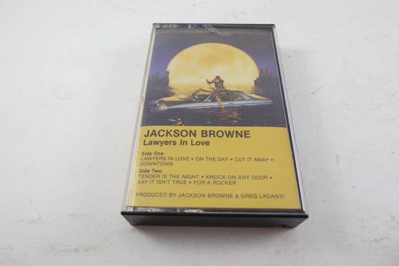 Vintage Jackson Browne Cassette Tape - 1980s Album: Lawyers In Love