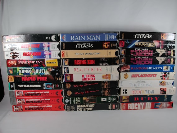 80's/90's/00's VHS Tapes Titles Starting with R Sold Individually