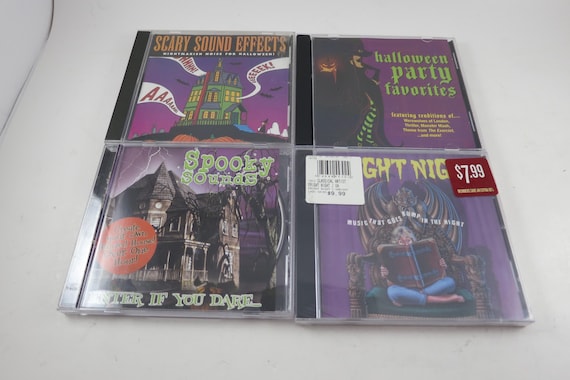 1990's Halloween CD's Scary Sounds Howls Fright Night Spooky Sound Effects Scary Favorites