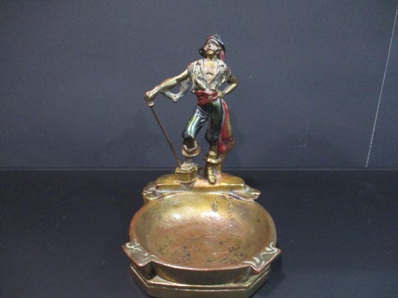 Fabulous Antique Bronze Paul Merzel Statue 7 1/2 Inches Tall Free Shipping