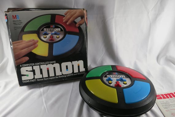 1989 Milton Bradley Simon Game: Original Box, Works Well