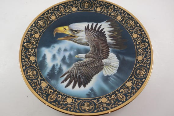 Franklin Mint Heirloom Royal Doulton On The Wings of Freedom by Ronald Ruyckevelt IOB
