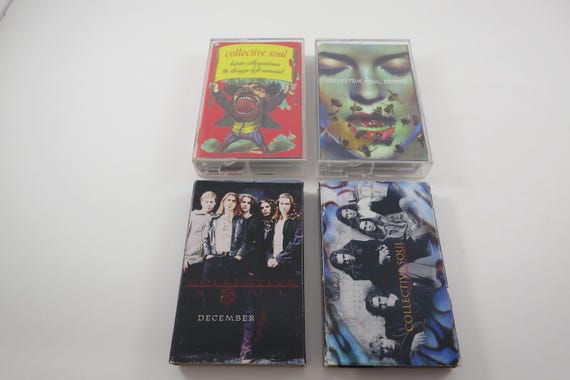 Vintage 1990's Collective Soul Cassette Tapes Self Titled Hints Allegations & Things Left Unsaid Dosage Sold Individually