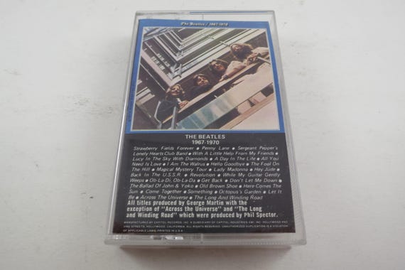 1988 Cassette Tape The Beatles 1967-1970 (Blue Album)