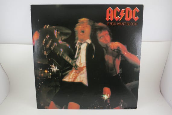 1980 Vinyl LP Record AC/DC If You Want Blood Near Mint Condition 72158