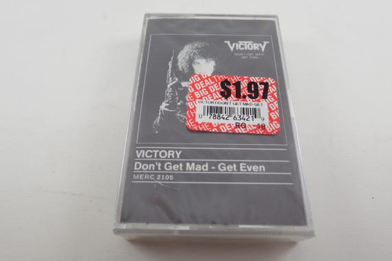 Vintage 1987 Victory Metal Cassette Tape: Don't Get Mad-Get Even, Sealed