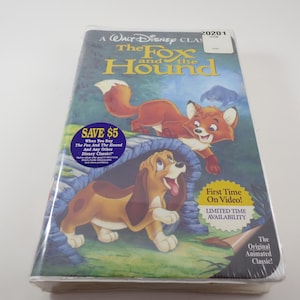1994 VHS Tape The Fox and The Hound Disney Black Diamond Edition MINT Condition Still Factory Sealed