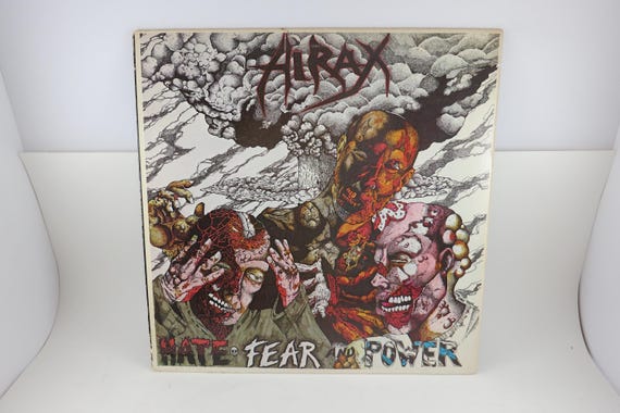 1986 Vinyl LP Record Hate, Fear and Power Hirax RARE Thrash Metal Excellent Plus Condition 72153