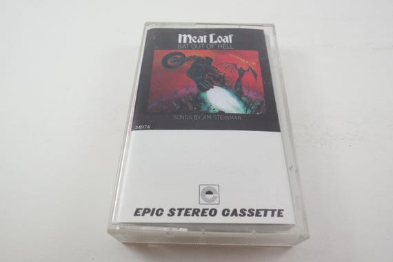 Vintage 1980's Meat Loaf Cassette Tapes Dead Ringer Bat Out of Hell Bat Out of Hell III Bad Attitude Excellent Condition Sold Individually