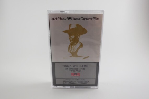 Vintage 1987 Cassette Tape 24 Greatest Hits Hank Williams (Sr) Still Factory Sealed
