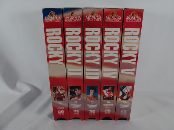 Rocky VHS Tape Collection 5 Tapes Rocky 1-5 Special Edition Set