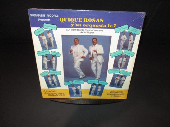 Vintage 1988 Vinyl LP Record Guenguere Records Presents Quique Rosas Y Su Orquesta G-7 MINT Condition Still Factory Sealed 63572